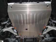 Защита алюминиевая Alfeco для картера Toyota Mark X 4WD GRX120, GRX130 (на пыльник) 2004-2021